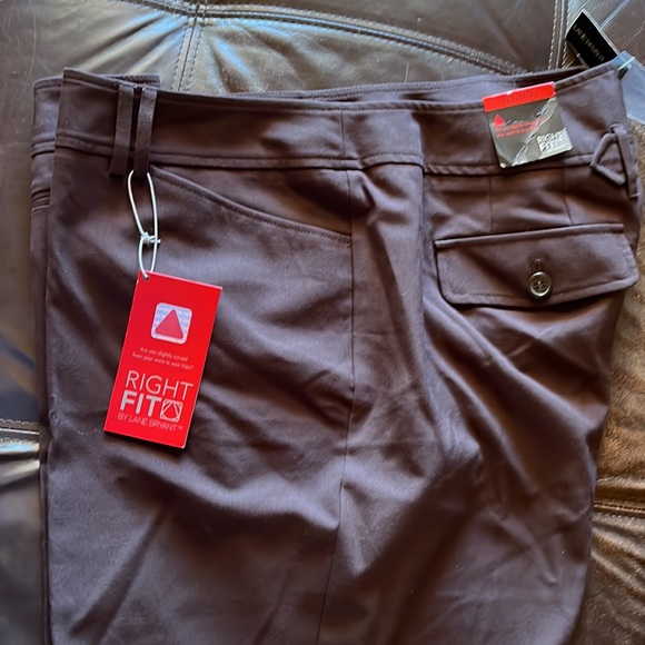 NWT Lane Bryant Plus Size Brown Work Dress Pants - Picture 2 of 9